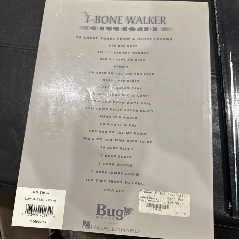 Lot Of 2 Blues Guitar Books The B-bone Walker Collection & Chicago Blues guitar